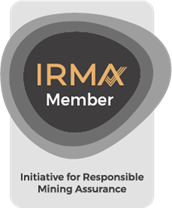 Membersihp IRMA Logo de l'initiative for Reponsible Mining,