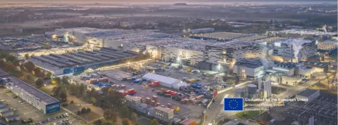 Aerial photogaph of the ACC Gigafactory